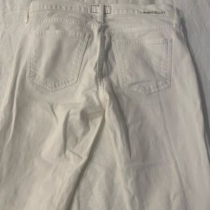 Straight leg white jeans